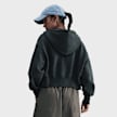 Nike Sportswear Phoenix Fleece Loose Full-Zip Cropped Hoodie Verde 91783 2