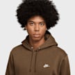 Nike   Club Fleece Hoodie brązowy 91845 3