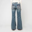 True Religion Katrina High Rise Flare Flap Big T niebieski 92540 2