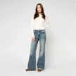 True Religion Katrina High Rise Flare Flap Big T blau 92540 5