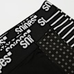 SNIPES 3 PACK - Black Tape Briefs Boxershorts crna 92657 2