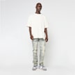 Smoke Rise Crystal Effect Washed Jeans niebieski 92668 5