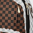 SPRAYGROUND Cream and Brown Tear Check Backpack braun 92721 5