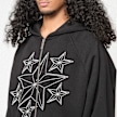 125mm x SNIPES Oversized Raglan Zip Hoodie 125mm x SNIPES crna 92769 4