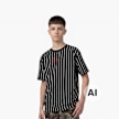 Karl Kani Small Signature Essential Pinstripe Tee Junior zwart 92877 1