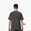 Karl Kani Small Signature Essential Pinstripe Tee Junior noir 92877 2