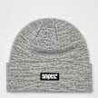 SNIPES Woven Label Basic Logo Beanie cinzento 93133 1