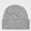 SNIPES Woven Label Basic Logo Beanie gris 93133 2