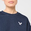 Felicious Cropped Terry Crewneck plava 93142 3