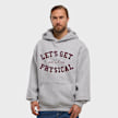 Mister Tee Let's Get Physical Fluffy Hoody gris 93443 1