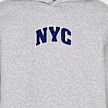Mister Tee NYC College Letters Fluffy Hoody cinzento 93450 3