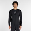 New Balance Reflective Poly Long Sleeve T-Shirt nero 93647 1