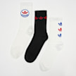 adidas Originals 3 PACK - Trefoil Crew Socks Weiß 94210 1