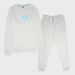 New Balance French Terry Stacked Logo Crew & Jog Set cinzento 94369 1