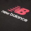 New Balance French Terry Stacked Logo Hoodie schwarz 94380 3