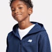 New Balance French Terry Small Logo Full Zip Hoodie bleu 94378 4