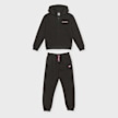 New Balance Linear Logo French Terry Zip Hoodie and Jog Set schwarz 94390 1