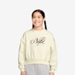 Nike   Sportswear Club Fleece Boxy Graphic Crew bege 94562 1