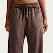 Nike   Sportswear Trend High-Rise Wide Velour Pants castanho 94579 3