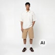 Dickies Cadiz Quarter Zip Shortsleeve Shirt bež 94947 4