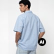 Dickies Venedocia Stripe Shortsleeve Shirt blauw 94951 2
