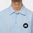 Dickies Venedocia Stripe Shortsleeve Shirt blauw 94951 3