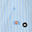 Dickies Venedocia Stripe Shortsleeve Shirt azul 94951 4