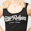 True Religion Crystal Square Neck Rib Tank schwarz 97118 3