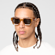 Karl Kani Retro Chunky Rectangular Sunglasses castanho 95714 1