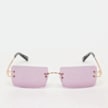 Karl Kani Frameless Sunglasses rose 95707 1