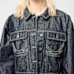 Karl Kani Rinsed Cropped Denim Jacket azul 95866 3