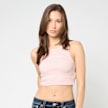 Karl Kani Slogan Rib Cropped Racer Top rose 95873 1