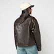 Karl Kani OG Retro Pu Leather Boxy Jacket brun 95875 2