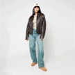 Karl Kani OG Retro Pu Leather Boxy Jacket braun 95875 6