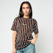 Karl Kani Small Signature Essential Pinstripe OS Tee brązowy 95878 1