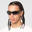 SNIPES Retro Oval Shaped Sunglasses nero 96149 1