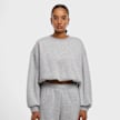 Urban Classics Ladies Cropped Gathered Sweatshirt cinzento 96325 1