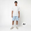 New Balance 9 Inch French Terry Short blau 96441 5