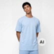 Urban Classics Heavy Oversized Tee niebieski 96530 1