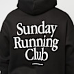 Another Cotton Lab Sunday Running Club Oversized Hoodie czarny 96554 4