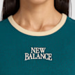 New Balance Linear Heritage Ringer T-Shirt zielony 96891 3