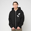 Mister Tee Mary Cross Fluffy Zip Hoody noir 97792 2