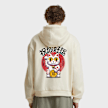 Mister Tee Good Luck Cat Fluffy Zip Hoody beige 97802 1