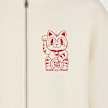 Mister Tee Good Luck Cat Fluffy Zip Hoody beige 97802 4