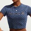 Nike   Sportswear Chill Knit Cropped T-Shirt plava 97971 3