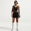Nike   Sportswear Loose Mid-Rise 3" Fleece Shorts preto 97981 7