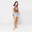 True Religion Wide Belt Joey Low Rise Short Flap azul 98607 5