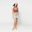 True Religion Sadie Mini Denim Skirt Flap niebieski 98605 5