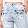 True Religion Becca Mid Rise Bootcut Flap azul 98764 4