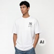 New Era MLB CF Graphics Regular Tee New York Yankees biały 98762 1